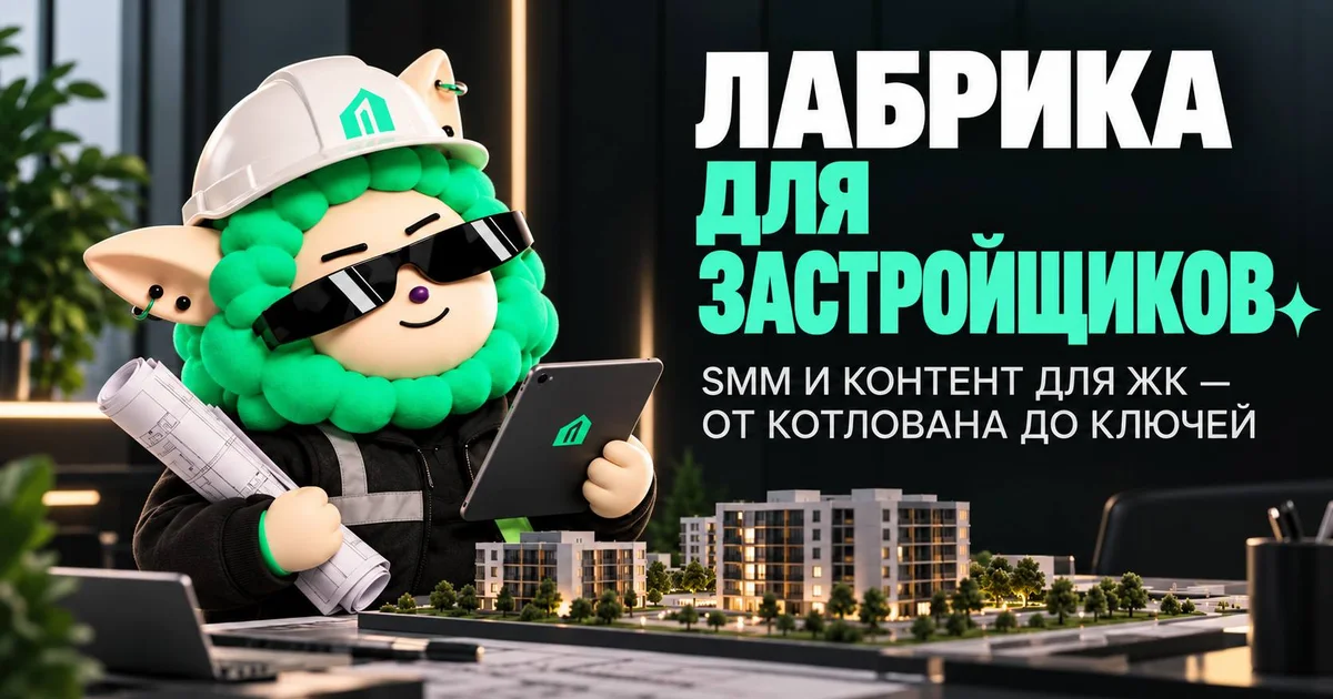 «LABRICA для застройщиков: SMM и контент для ЖК от котлована до ключей» — иллюстрация к материалу LABRICA