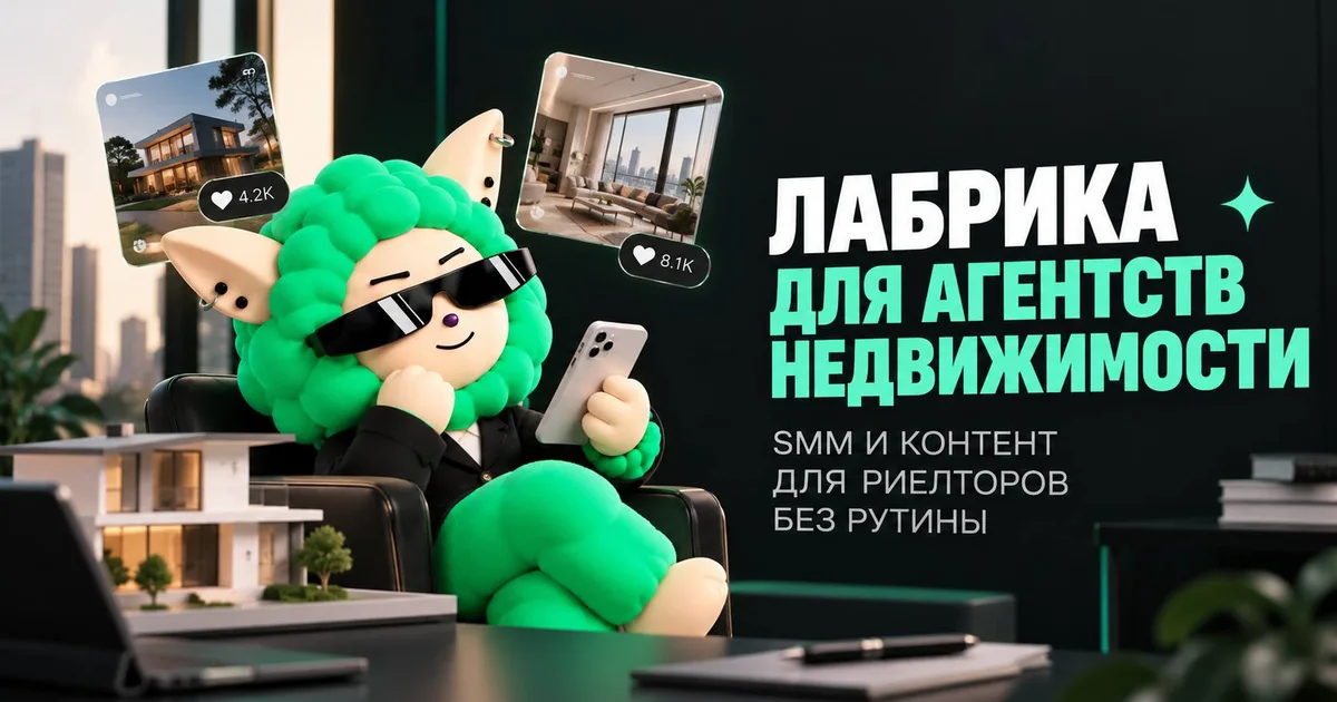 «LABRICA для агентств недвижимости: SMM и контент для риелторов без рутины» — иллюстрация к материалу LABRICA