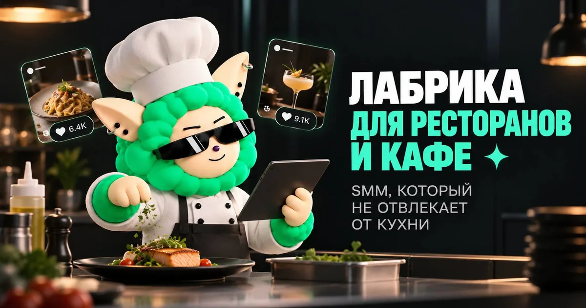 «LABRICA для ресторанов и кафе: SMM, который не отвлекает от кухни» — иллюстрация к материалу LABRICA
