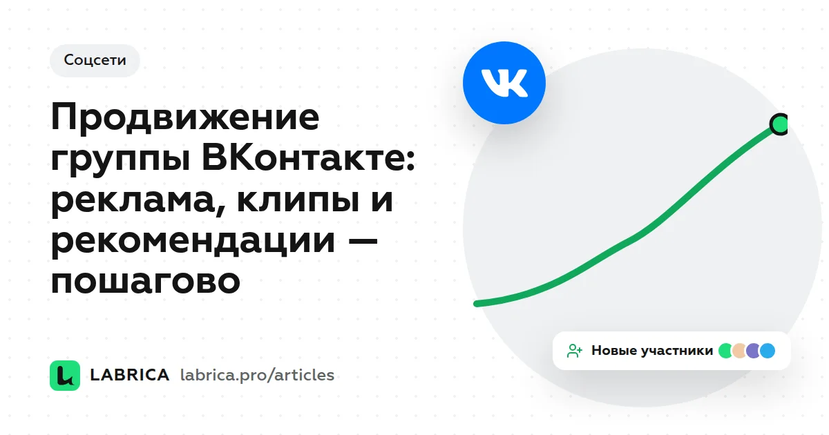 «Продвижение группы ВКонтакте: реклама, клипы и рекомендации — пошагово» — иллюстрация к материалу LABRICA